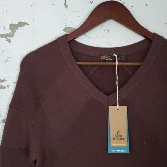 NEW prAna Women's AVALORE Organic Minimalist Cabincozy Boho Sweater Dress Small - Picture 4 of 14